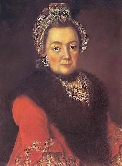 Aleksey Antropov Portrait of Anna Ivanovna Kolychev oil painting image